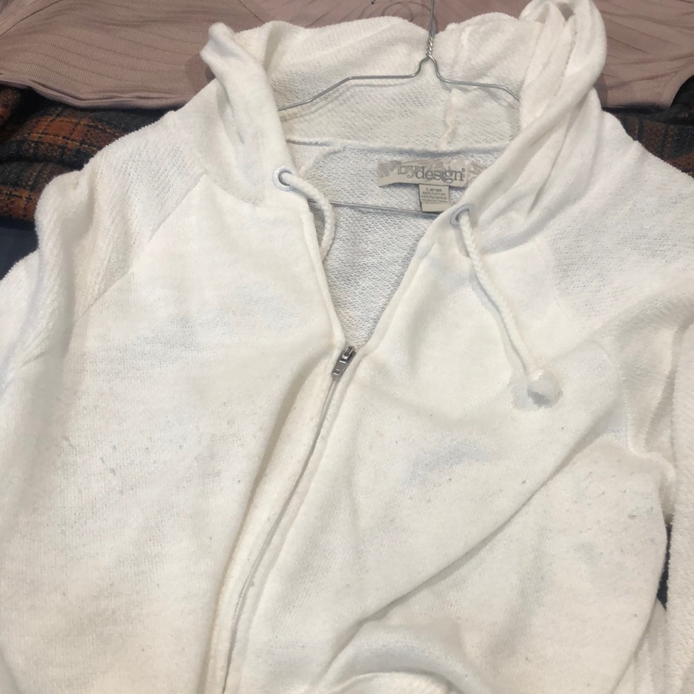 By Design White Sweater Size Large